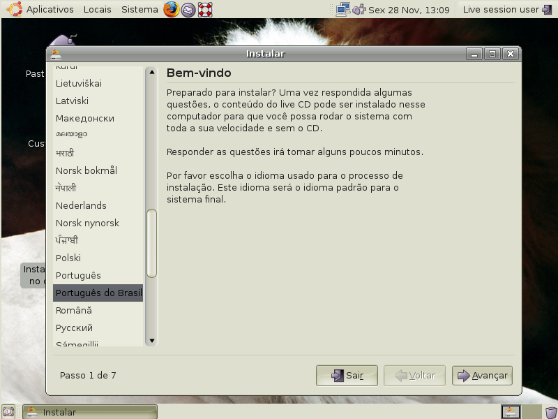 DiRaOLinux Notebook Kennex U50SA T5500 Ubuntu 9.04 Jaunty Jackalope