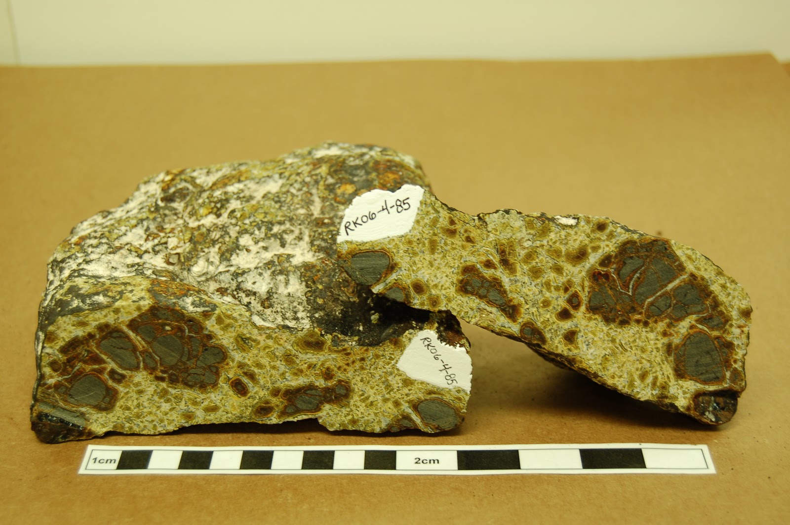 Basalt breccia, Indian Ocean,