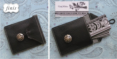 Leather Card Holder Tutorial 5 cardholder
