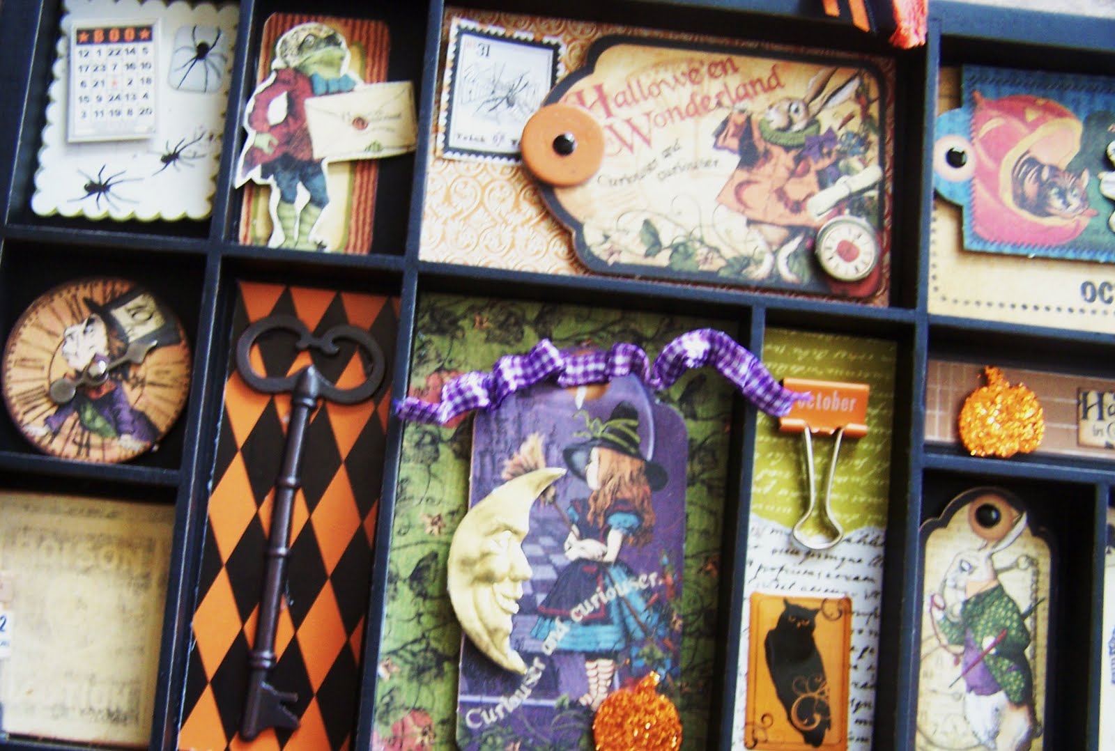 Kard Krazy Printers Tray meets Halloween in Wonderland