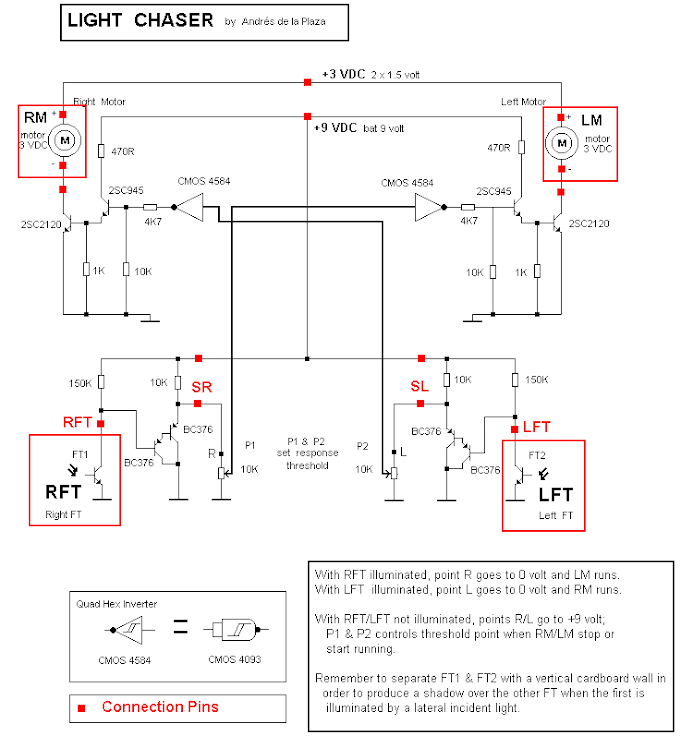 circuit of the Light Chaser