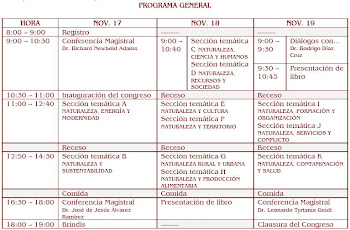 PROGRAMA 1ER CONGRESO NACIONAL NATURALEZA-SOCIEDAD. D   E   S   C   A   R   G   A   R