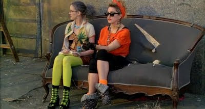 Neon tights by American Apparel,