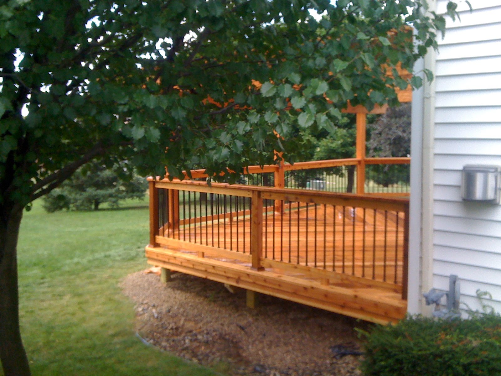 Outdoor Living: Cass City MI... New cedar deck and pergola