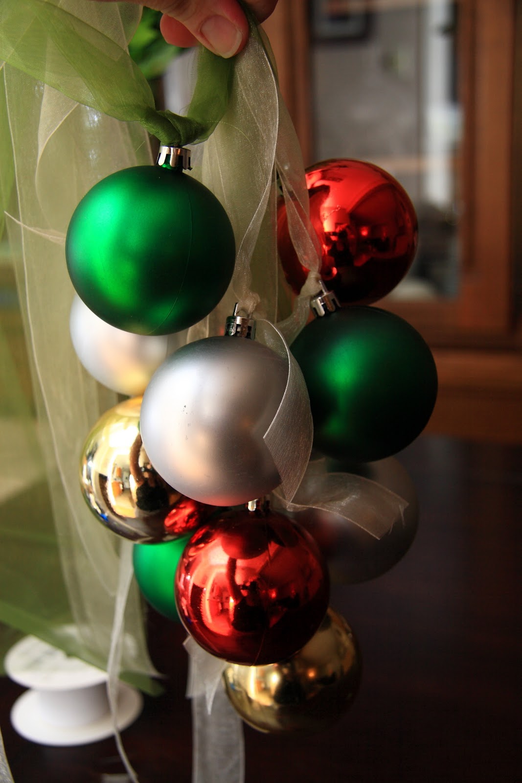 Pottery Barn Knock Off Christmas Ornament Swag Yellow Bliss Road