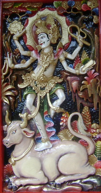 blue wave: gambar Dewi Saraswati dan Dewa Siwa