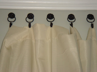 curtains drapery pulls drawer hang cheap them cents spray painted found