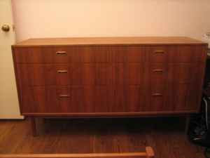  Danish modern dresser and nightstand - $200 (And several other Danish