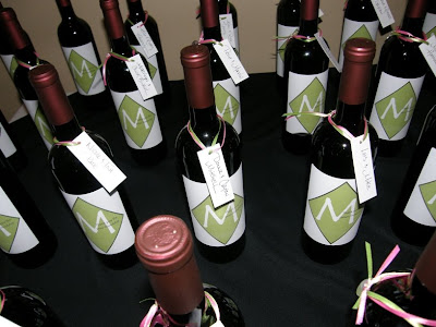 Wine bottle favors