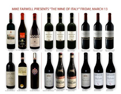 italian wine tasting