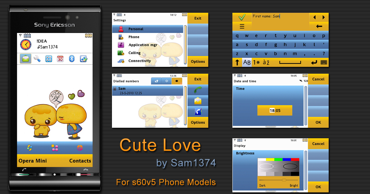 Cute Love Theme For S60 5th Edition Phones