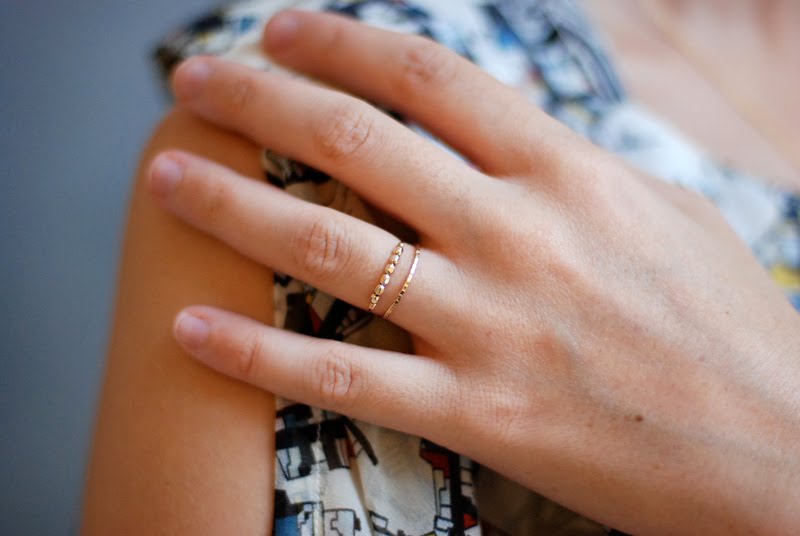 I have a soft spot for simple wedding rings This beaded ring by Elephantine