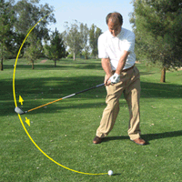 arc in downswing
