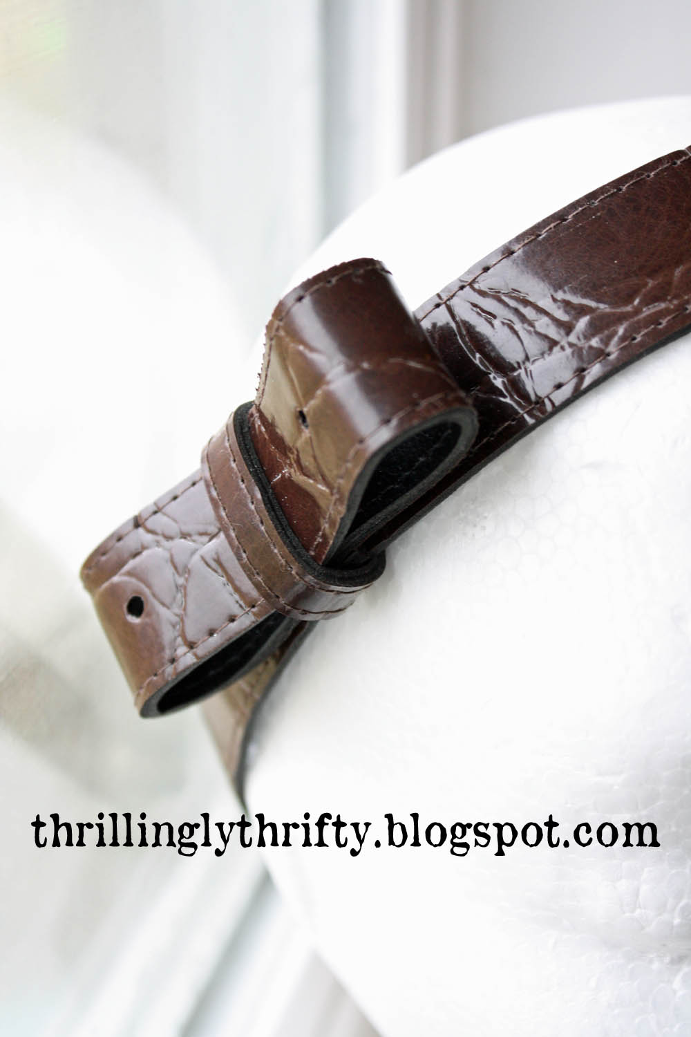 Thrillingly Thrifty Upcycled Belt Headband