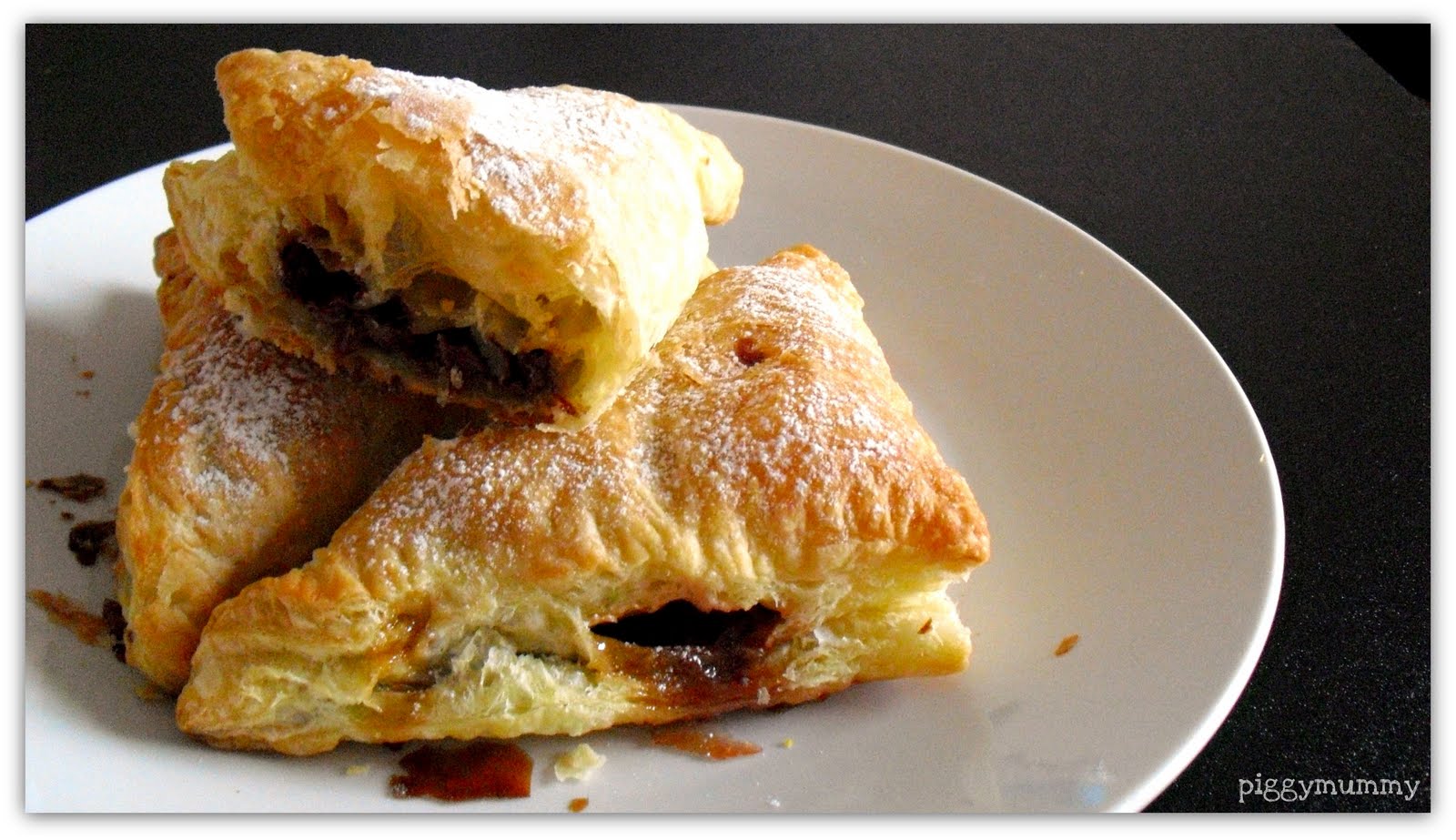 Mom's Crazy Kitchen NutellaMarshmallow filled Puff Pastry Pillows