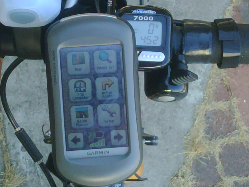 Hauling with your bike rather than your car? DIY Bike mount for Garmin Oregon GPS