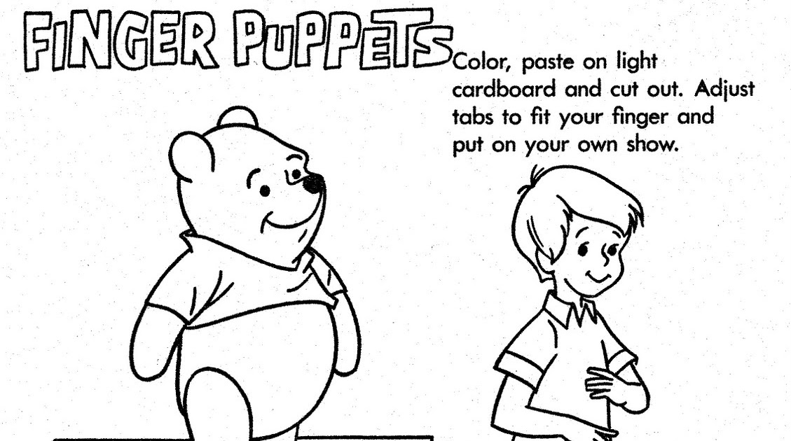 winnie the pooh finger puppets