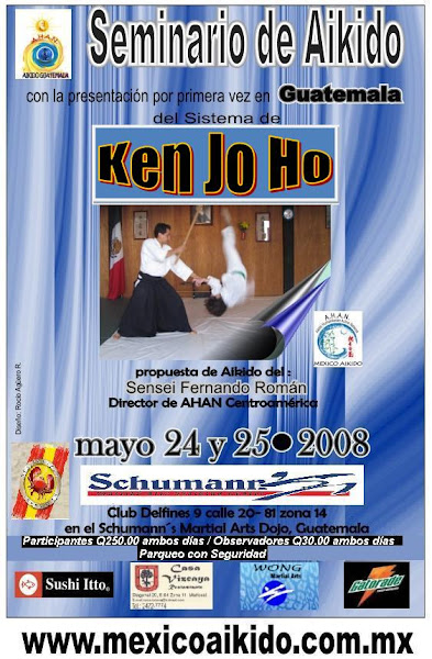 Afiche 4to. Seminario Aikido AHAN Guatemala