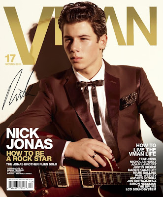 Nick Jonas on the cover of Vman