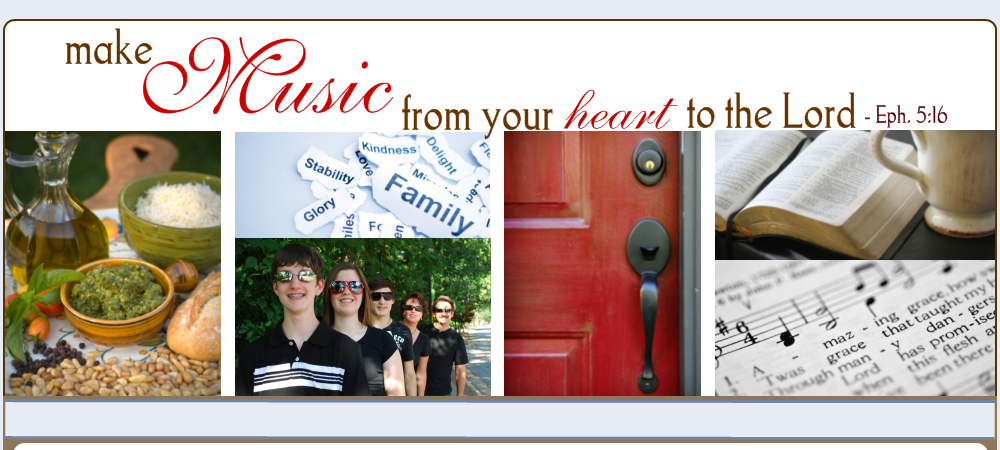 ...make music from your heart to the Lord.  Eph. 5:19