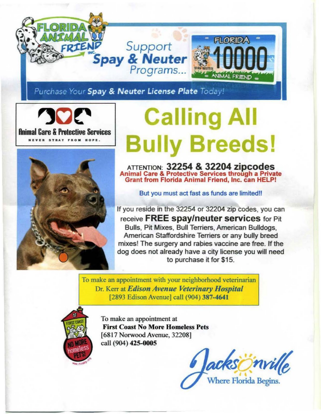 Skeletor's Salvation Free Spay / Neuter for Pit Bull and other Bully