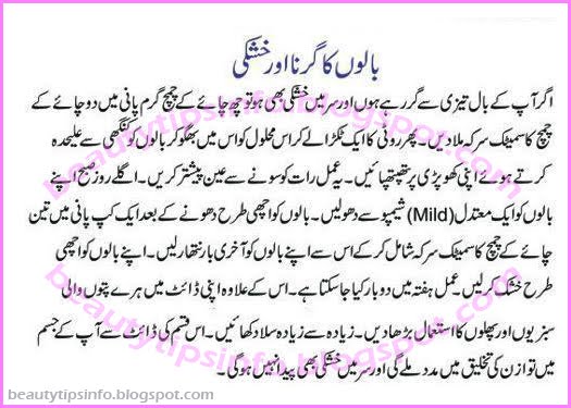Beauty Tips Info: Hair Fall And Dandruff (Urdu)
