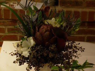 Bridal Bouquet With White Callas Purple Callas And Green Calla