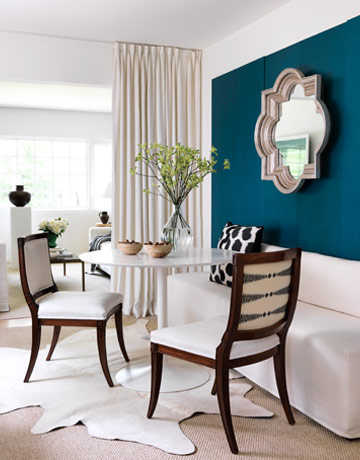 Ten June: The Look for Less: A Modern Teal Dining Nook