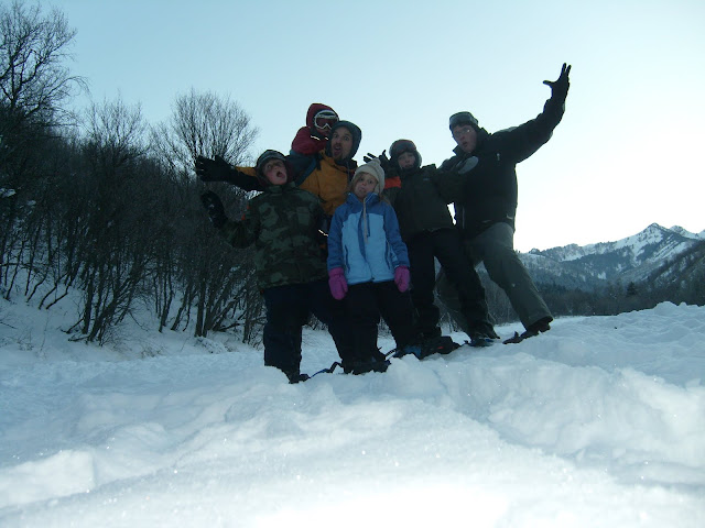 At the top with the whole group.