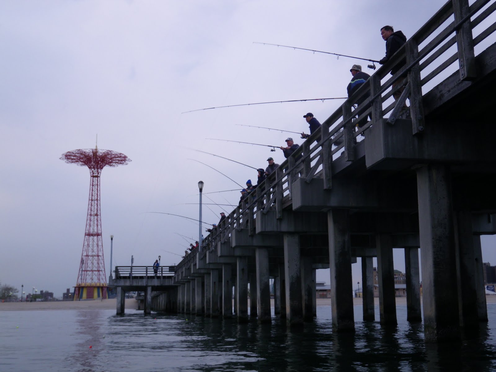 Frogma Herring fishing, Coney Island Pier