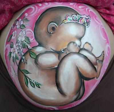 pregnancy belly art