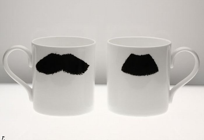 Canecas com bigode