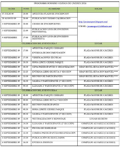 PROGRAMA HORARIO