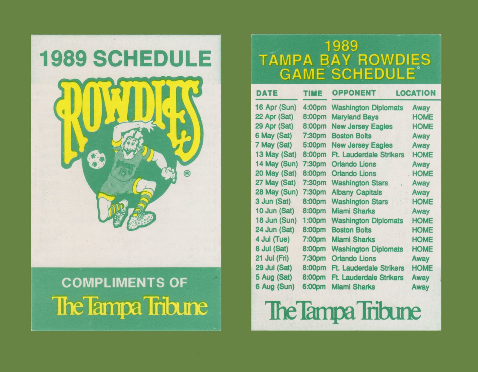 TAMPA BAY ROWDIES APPRECIATION BLOG (1975 to 1993) Rowdies Memorabilia