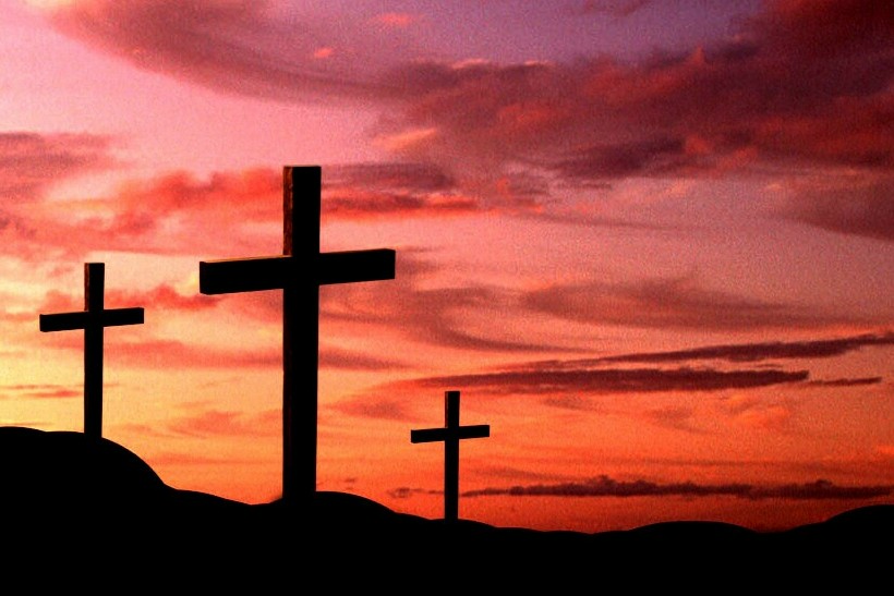 Crosses At Sunset