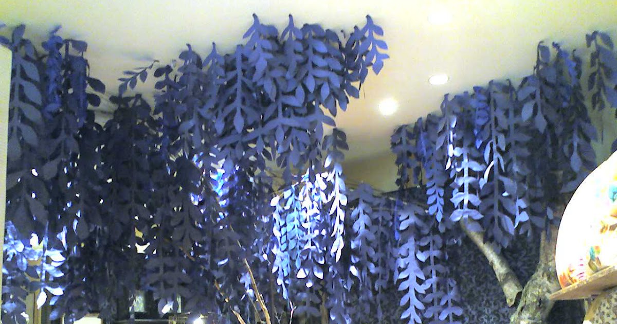 daisy chain tissue paper vines