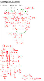 Grade 9 Academic Math: Solving Equations with Fractions