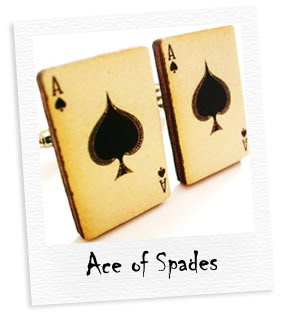 ace of spades cufflinks