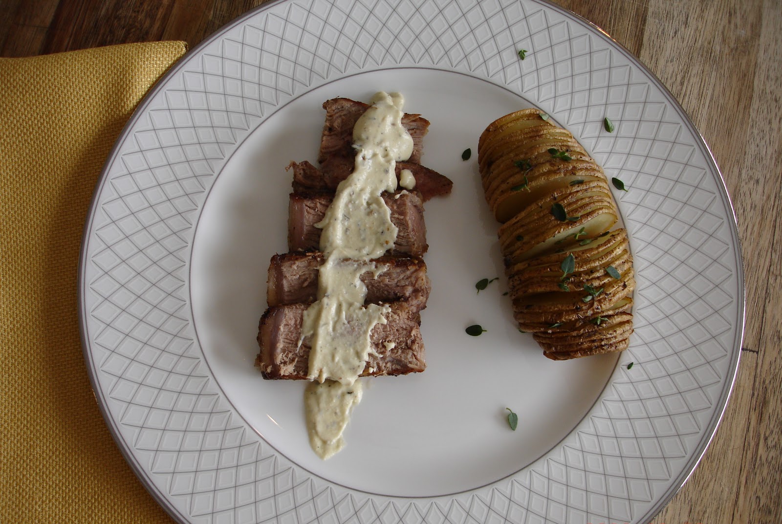 From Which Things Grow Chew on This Steak with Creamy Goat Cheese