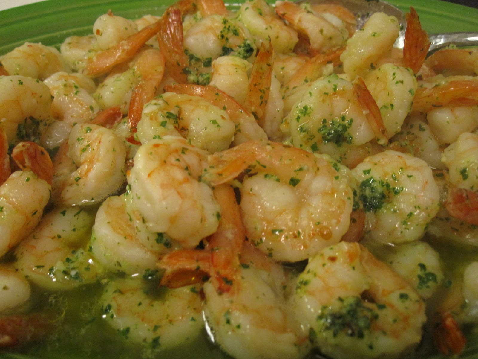 Elizabeth's Dutch Oven Spicy Lemon Garlic Shrimp