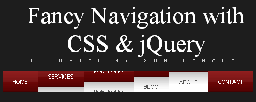 Animated Navigation with CSS & jQuery