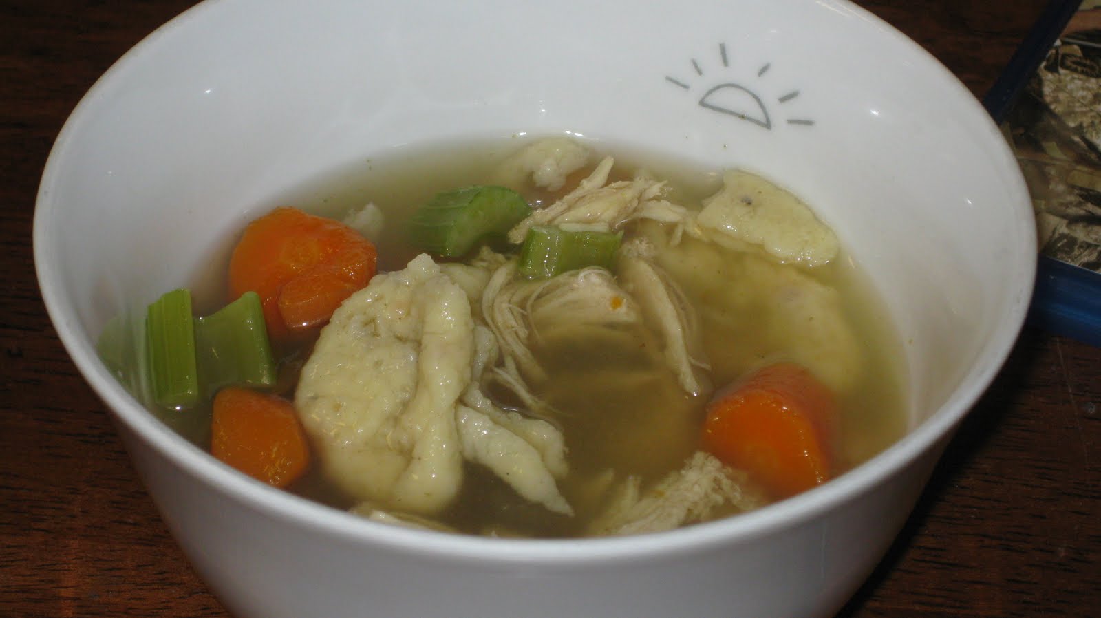 Cheese Curd In Paradise Chicken Dumpling Soup