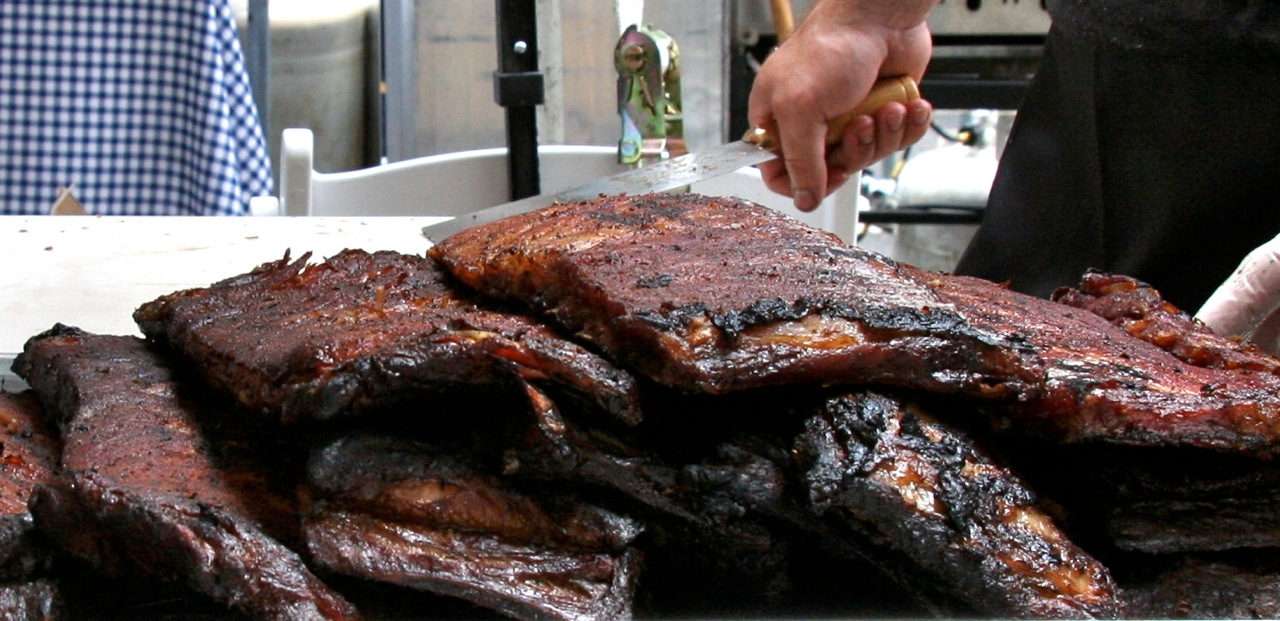 J And J Eat Their Way Around The World Baker's Ribs Big Apple BBQ