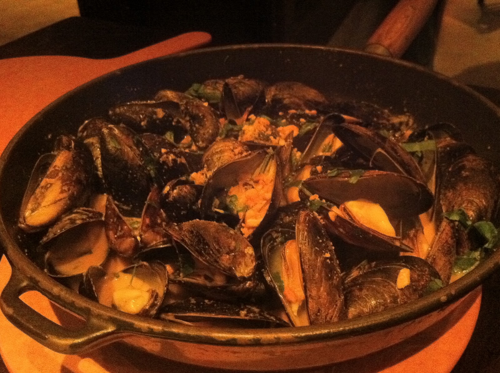 J And J Eat Their Way Around The World Mussel Bar by Robert Wiedmaier