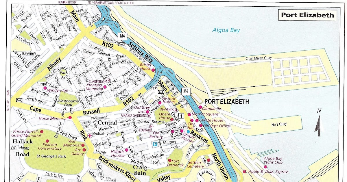 . City Road Map Port Elizabeth