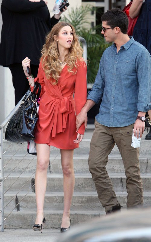 Whitney Port arriving at the E! studios
