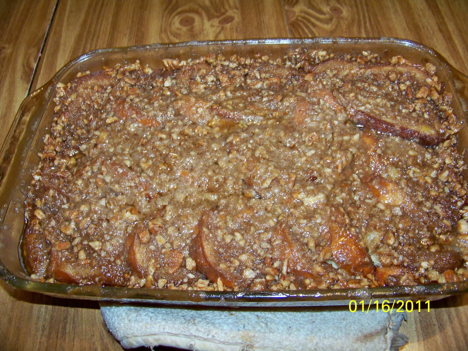Connor's Cooking Baked French Toast Casserole with Maple Syrup