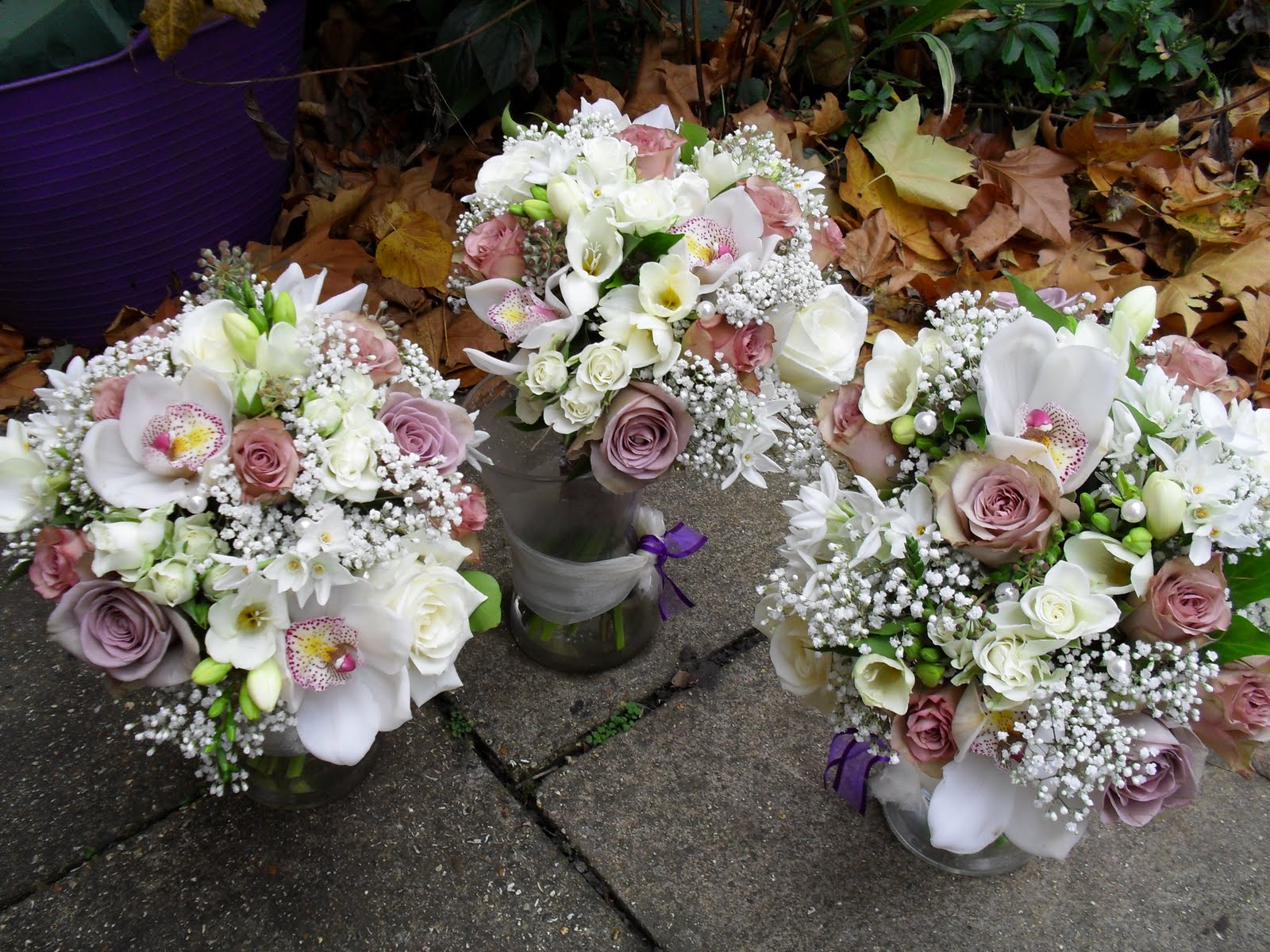 Someflower Old English Flowers. Pearls &amp; Vintage Lace in