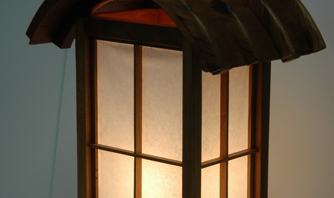 Japanese Lanterns Japanese Temple Lantern (931) made with Local Cherry