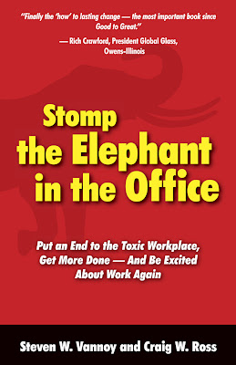 create an eye-catching book cover : Stomp the Elephant in the Office